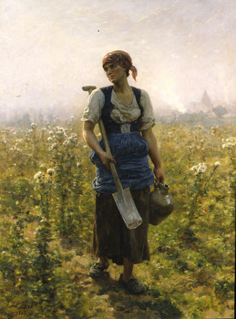 Le Matin, 1888 by Jules Breton (French, 1827 - 1906)