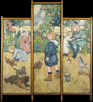 Les Enfants Jouant (Children Playing), C. 1898 by Georges d’Espagnat (French, 1870 - 1950)