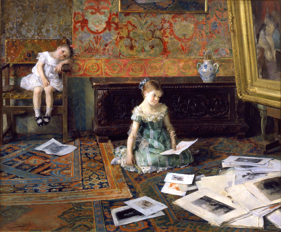 In the Studio, C. 1880S by Luis Jiménez y Aranda (Spanish, 1845 - 1928)