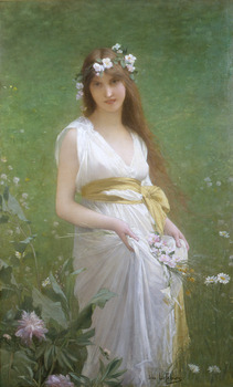 Springtime by Jules-Joseph Lefebvre (French, 1834 - 1911)