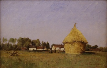 Paysage á la Motte de Foin by Paul Désiré Trouillebert (French, 1829 - 1900)