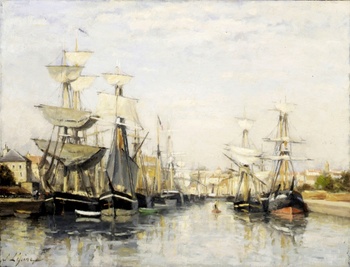 Caen - Le Bassin Saint Pierre by Stanislas Victor Edouard Lépine (French, 1835 - 1892)