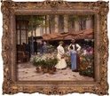 Marché aux Fleurs by Victor Gabriel Gilbert (French, 1847 - 1933)