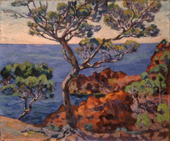 A View of a Bay at Agay by Armand Guillaumin (French, 1841 - 1927)