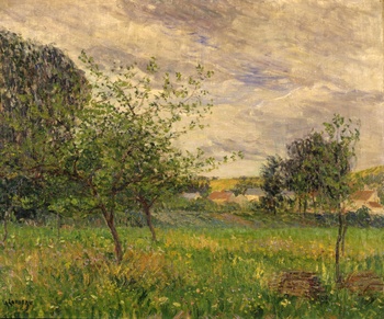 Temps Gris, Hedouville, c. 1897 by Gustave Loiseau (French, 1865 - 1935)