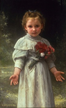 Sourire d'avril (April Smile), 1896 by William Adolphe Bouguereau (French, 1825 - 1905)
