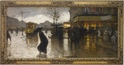 Rainy Evening, Paris by François-Joseph Luigi Loir (French, 1845 - 1916)