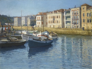 Saint Jean de Luz, port by Georges Masson (French, 1875 - 1949)