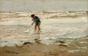 El Nino de la Barquita, C. 1900 by Joaquin Sorolla y Bastida (Spanish, 1863 - 1923)
