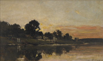 Sunset, Circa late 1860s by Charles François Daubigny (French, 1817 - 1878)