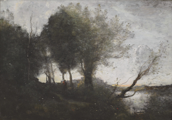 Souvenir des Bords du Lac de Garde, c. 1865-1872 by Jean-Baptiste-Camille Corot (French, 1796 - 1875)