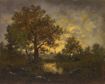 End of the Day by Pierre Étienne Théodore Rousseau (French, 1812 - 1867)