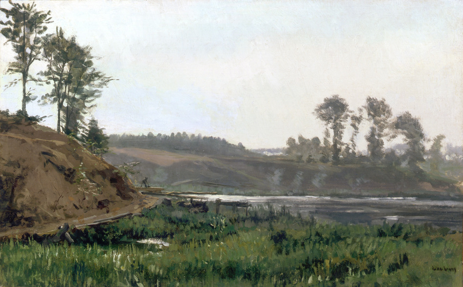 River Scene by Karl Pierre Daubigny (French, 1846 - 1886)