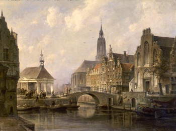 View of Groningen, 1898 by Cornelis Christiaan Dommelshuizen (Dutch, 1842 - 1928)