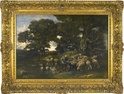 Shepherd and his Flock by Charles Jacque (French, 1813 - 1894)