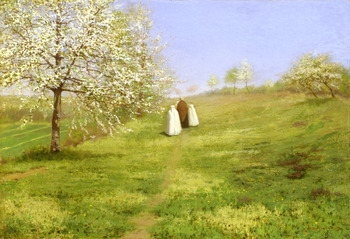 Flowering Trees, The Communicants by Jean Ferdinand Monchablon (French, 1855 - 1904)