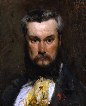 Portrait of Hector Hanoteau, 1870 by Charles-Emile-August Carolus-Duran (French, 1837 - 1917)