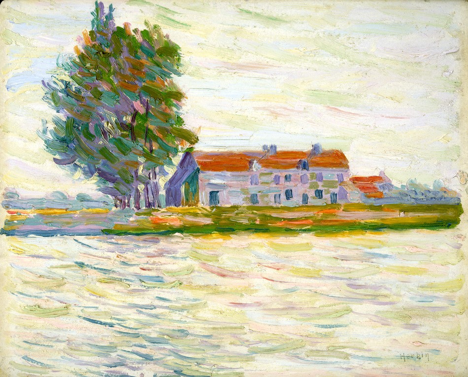 Maison au bord du Fleuve, C. 1906 by Auguste Herbin (French, 1882 - 1960)