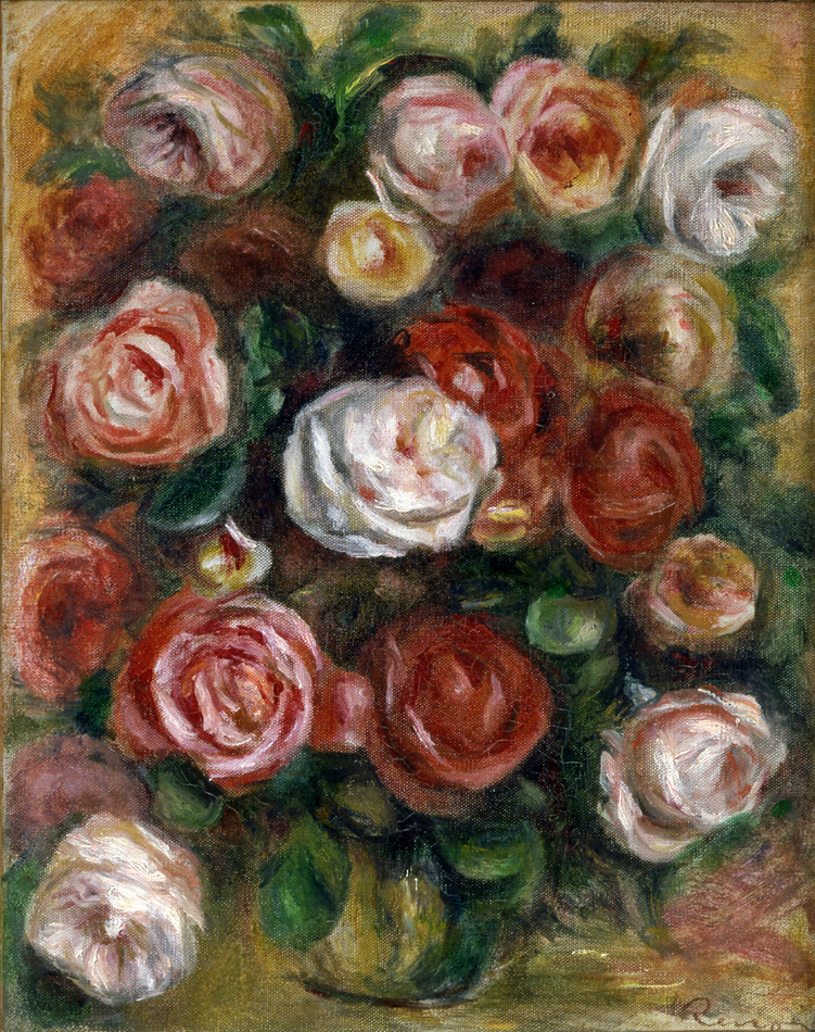 Vase de Roses by Pierre-Auguste Renoir (French, 1841 - 1919)